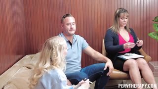 Misty Meaner & Phoebe Blue - My Patient Won't Speak Until She Gets Fucked by Her Stepdad