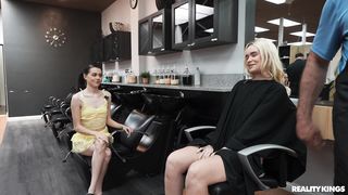 Selena Love & Khloe Kingsley - Hair Salon Sex