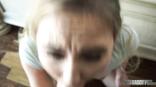 Alyssa Cole - Daughter`s guides Daddy`s dick into her pussy