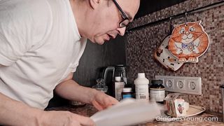 Monroe Fox - K1nky Stepdaughter Blackmails A Grey-Haired Man