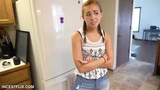 Naughty Daughter Bribes Dad for Sex Lesson