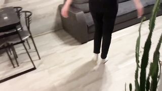 Step-sister drinked and wants to suck and fuck for a seat in the bed FullHD